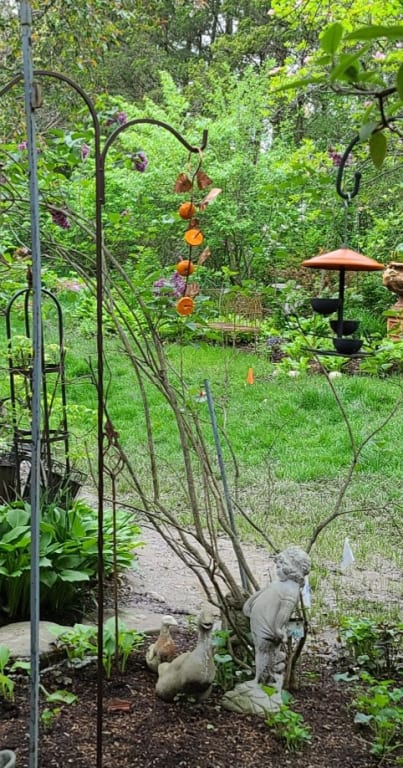 Birdie Fruit Feeder from Uncommon Goods. Customer submitted image.