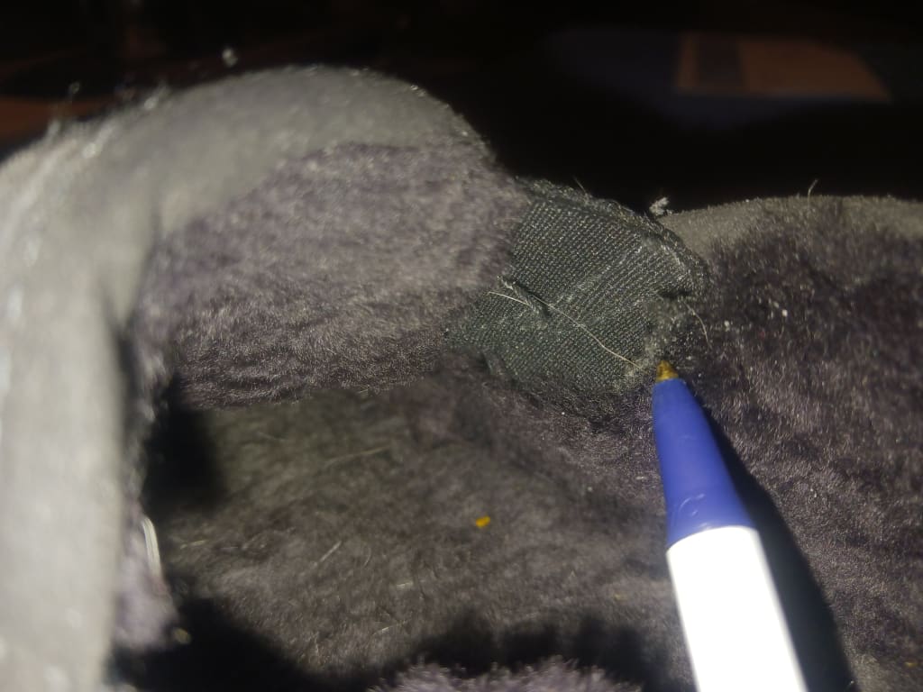 Customer Image Captioned: Elastic side band sticks out on R side