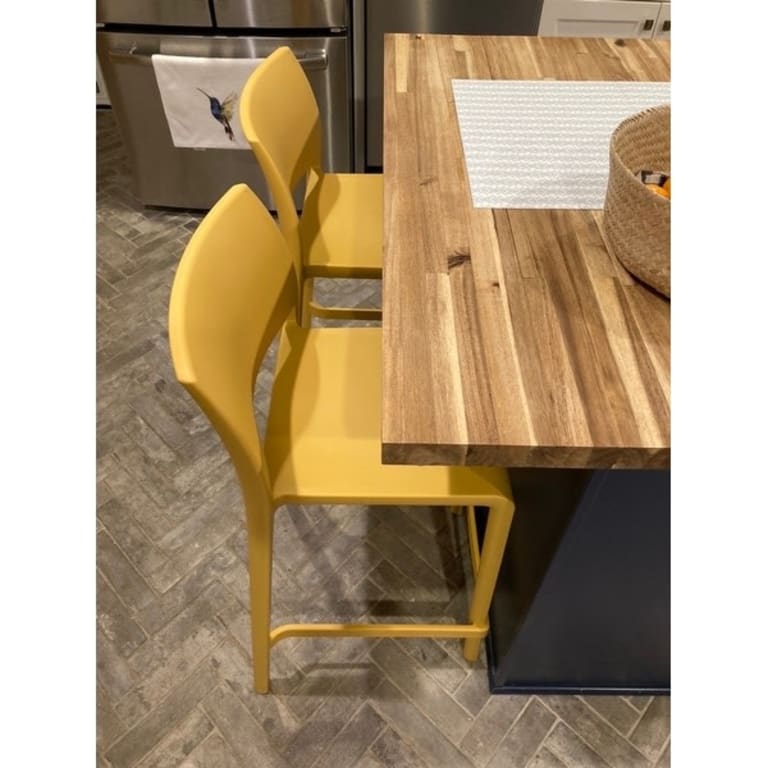 Sensilla Resin Stackable Counterheight Bar Stools, Set of 2 Bed Bath & Beyond 32183988