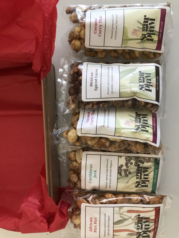 Around the World Spicy Nut Collection from Uncommon Goods. Customer submitted image.