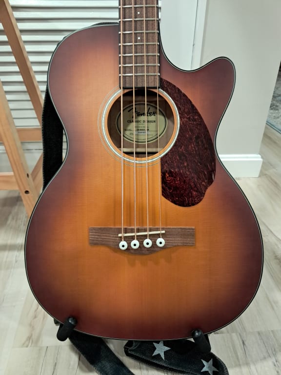 Fender CB-60SCE Acoustic-Electric Bass Guitar Natural
