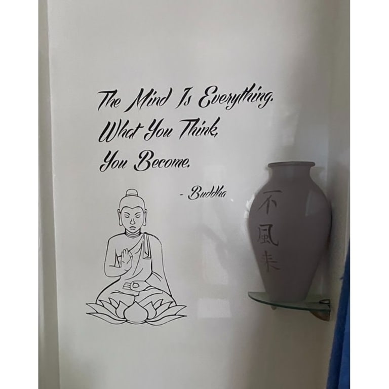 Buddah Quote Vinyl Sticker Wall Art Bed Bath & Beyond 10036732