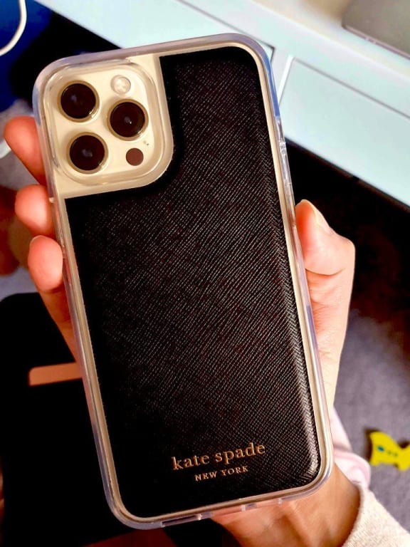 Kate Spade iPhone 12 Mini Folio Case Flower Coated Canvas Magnetic Wrap