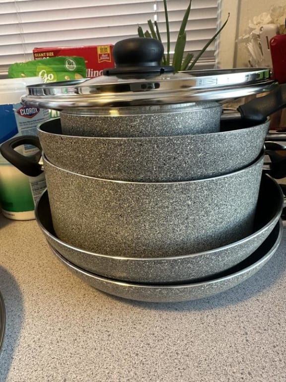 BALLARINI Asti by HENCKELS 10pc Aluminum Nonstick Cookware Set