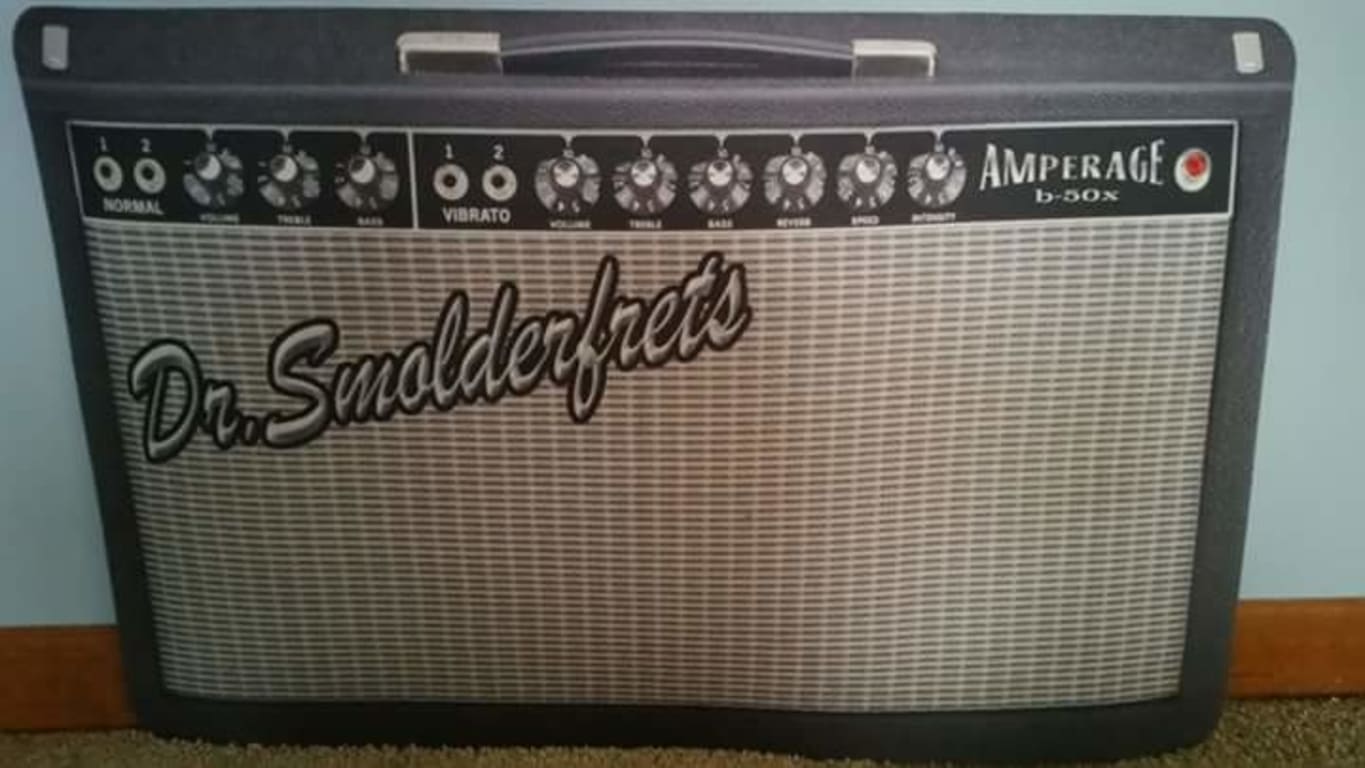Personalized Amp Doormat from Uncommon Goods. Customer submitted image.