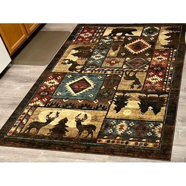 Home Dynamix Buffalo Bear Rustic Area Rug On Sale Bed Bath & Beyond