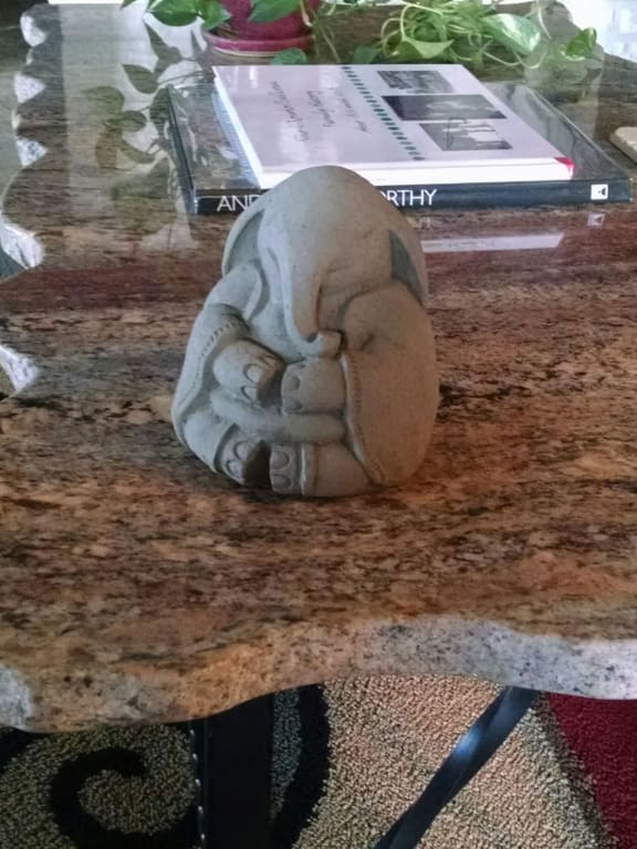 Zen Elephant Garden Sculpture from Uncommon Goods. Customer submitted image.