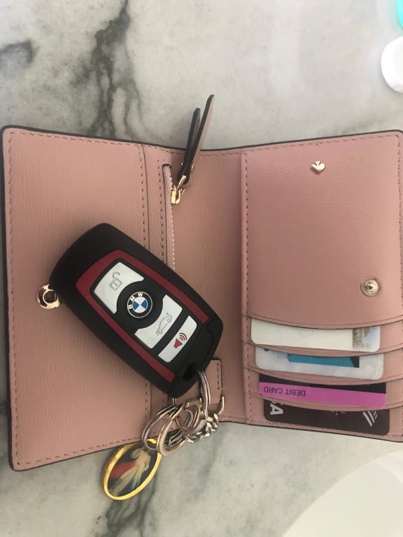 Adorable small Kate Spade Wallet and keychain