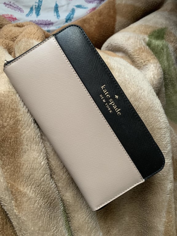 Kate Spade Staci Colorblock Large Continental Wallet - Nimbus Grey – Jax &  Henley