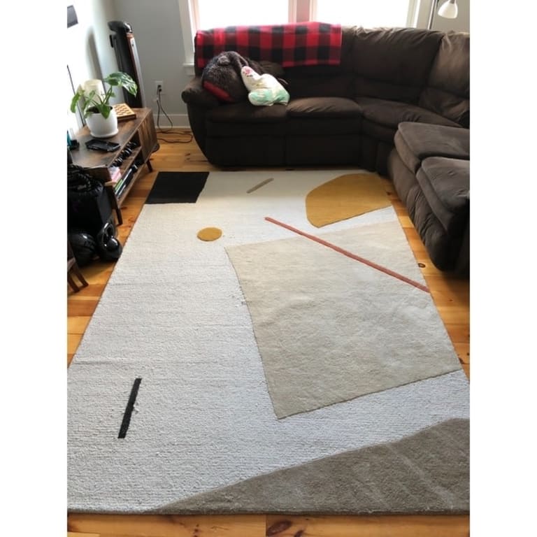 Livabliss Tempeaux Modern Wool/Viscose Handmade Area Rug Bed Bath