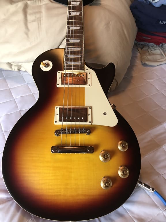 ギター Epiphone1959LesPaulStandardAgedDarkBurst Epiphone 1959 Les Paul Standard Outfit Electric Guitar Aged