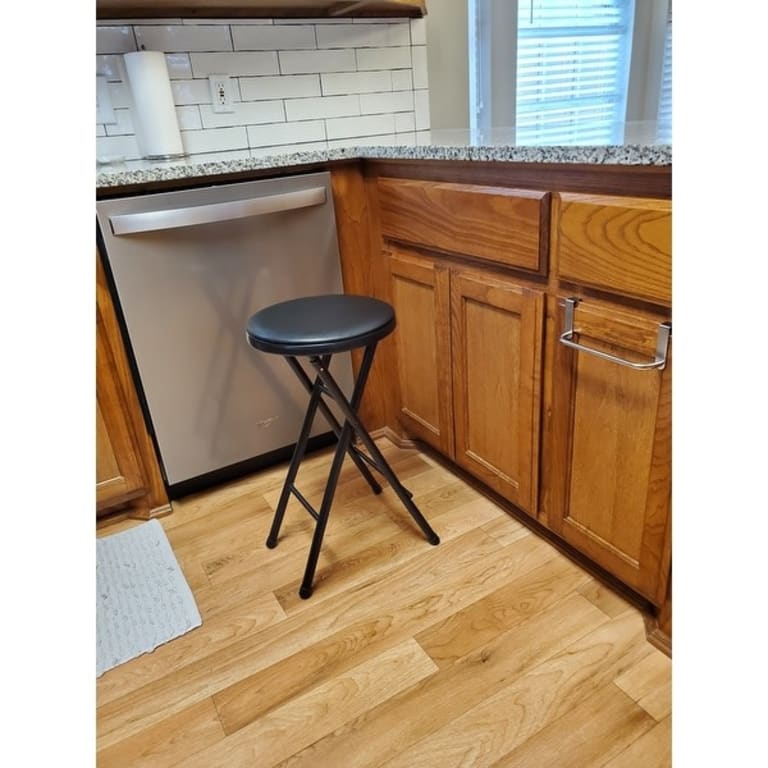 Plastic development group black folding bar stool hot sale