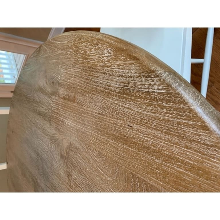 Pengrove 48Inch Round Mango Wood Dining Table Oak Bed Bath