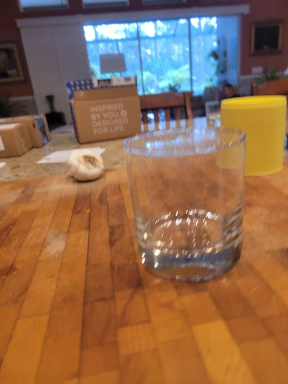 Personalized Hometown Map Glass Set from Uncommon Goods. Customer submitted image.