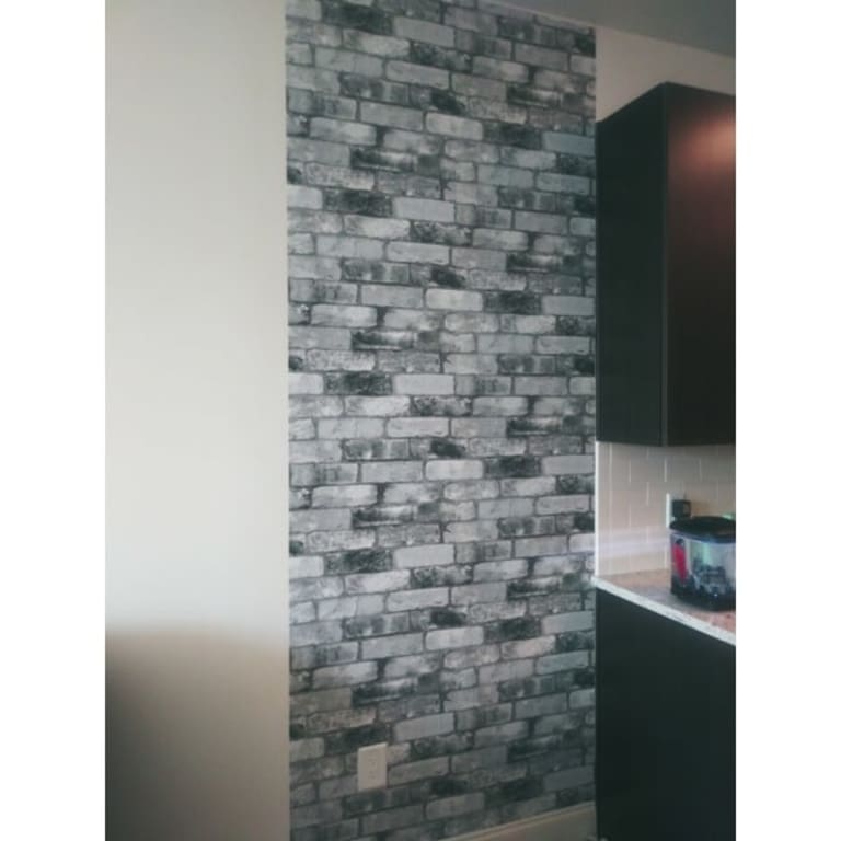 Goleta, Grey London Brick Peel & Stick Wallpaper Bed Bath & Beyond