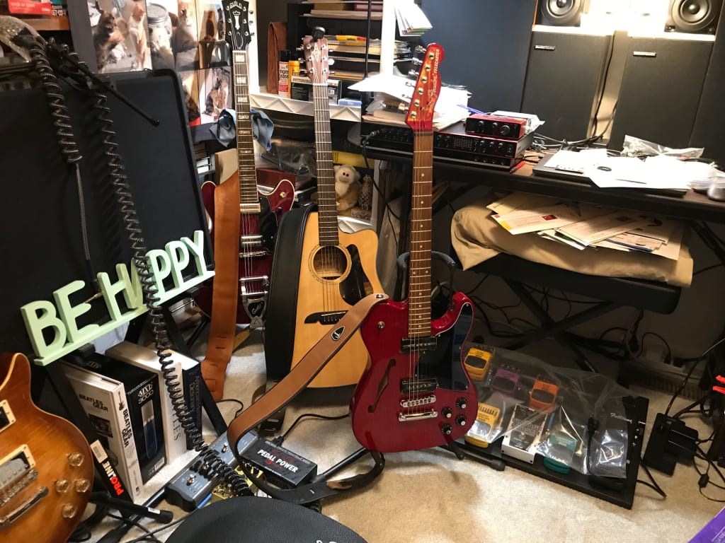 Fender Jim Adkins JA-90 Telecaster Thinline Electric Guitar Arctic