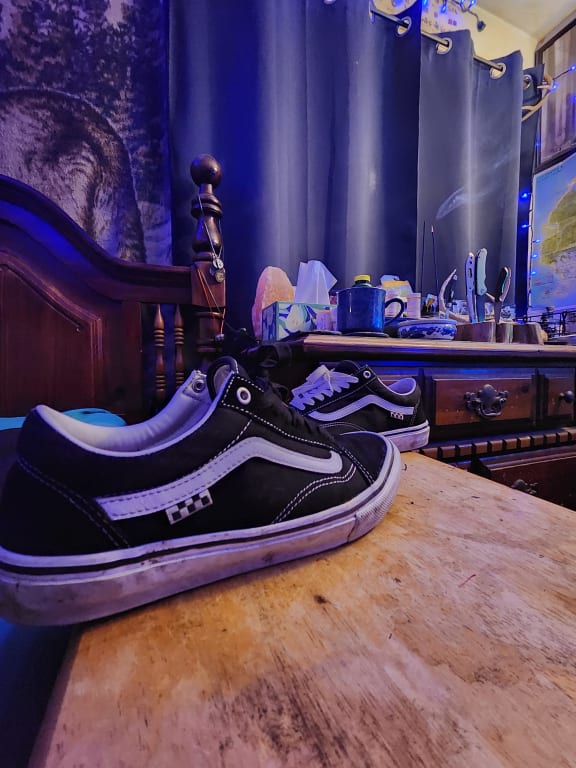 Skate Old Skool Shoe in Pewter Grey / White | Vans Skate Old Skool Shoe in Pewter Grey / White | Vans