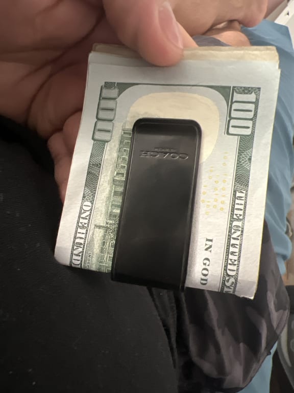 Coach outlet money clip Clearance