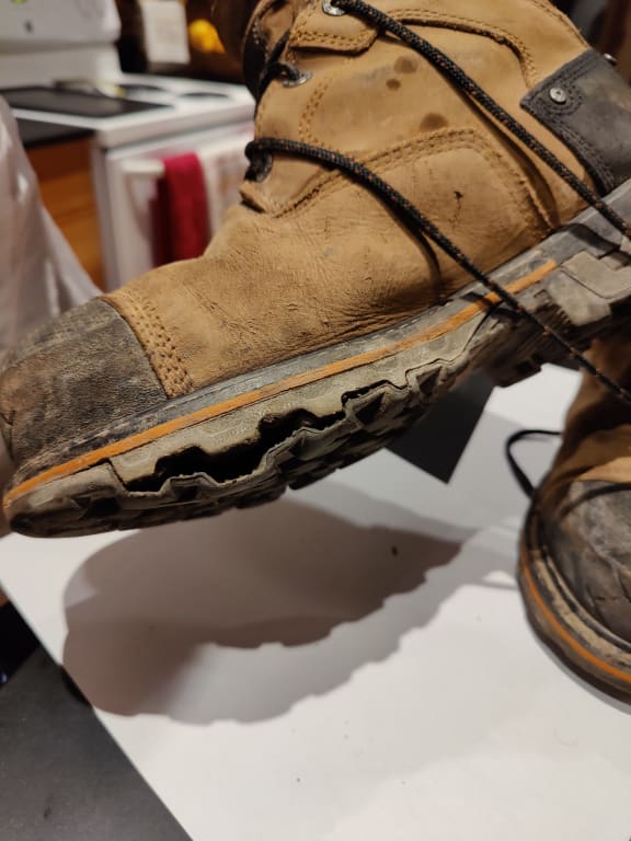 Men's Boondock 6-Inch Composite Toe Work Boots - Black