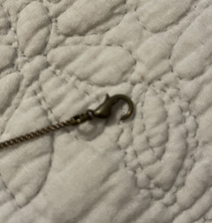 National Park Sculpture Necklace from Uncommon Goods. Customer submitted image.