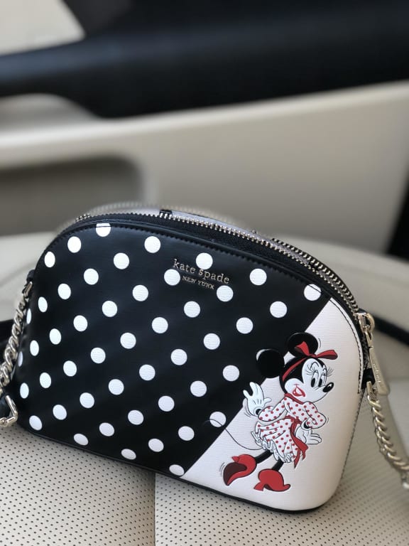 New Disney x Kate Spade Sylvia Minnie Mouse Mini Dome Satchel