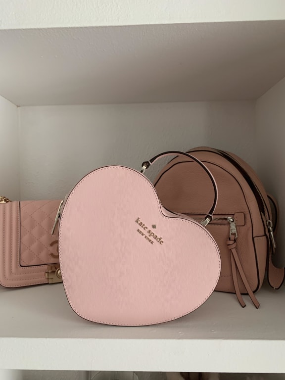 3d Heart Heart Shape Crossbody Bag, Pu Leather Textured Bag