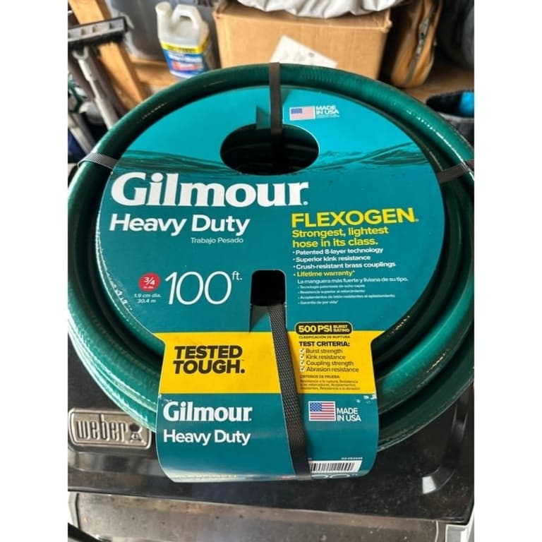 Gilmour Flexogen 3/4 in. Dia. x 100 ft. L Garden Hose Kink Resistant