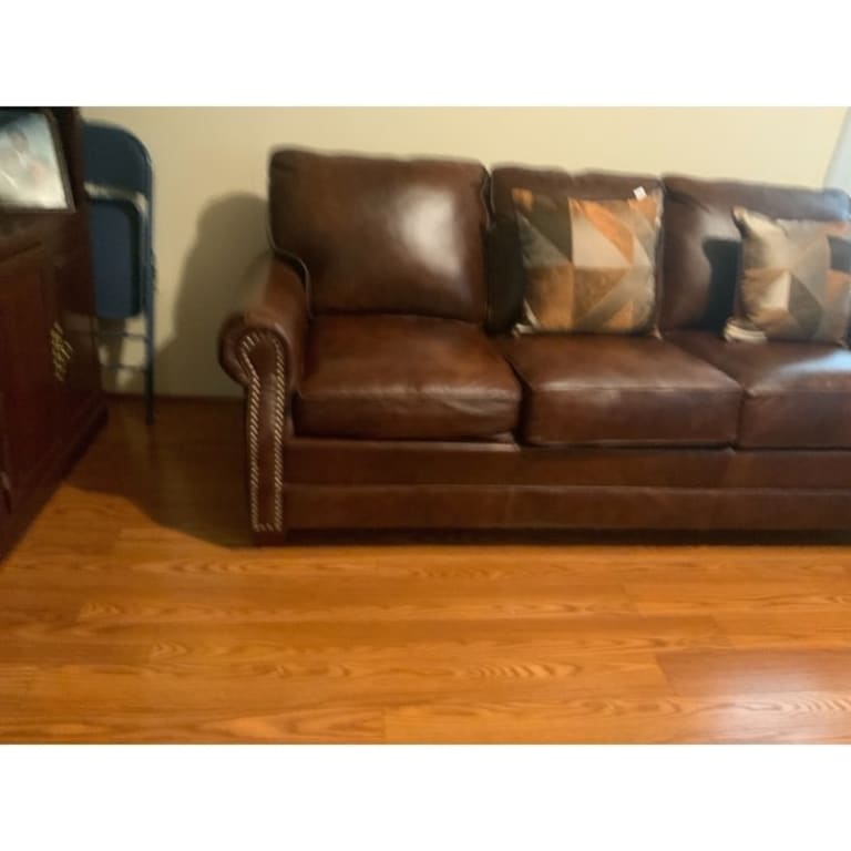 Made in USA Revo Top Grain Leather Sofa Bed, Loveseat and Chair Set