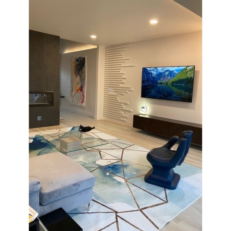 Mohawk Home Cognition Watercolor Abstract Geometric Area Rug On Sale