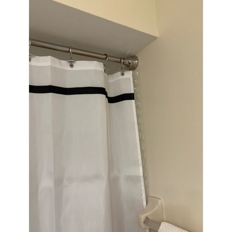 Kingston Brass Chrome Adjustable Shower Curtain Rod On Sale Bed