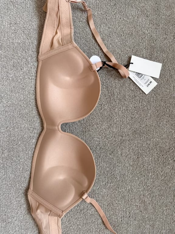 John Lewis Cassie Super Push Up Strapless Bra, Almond