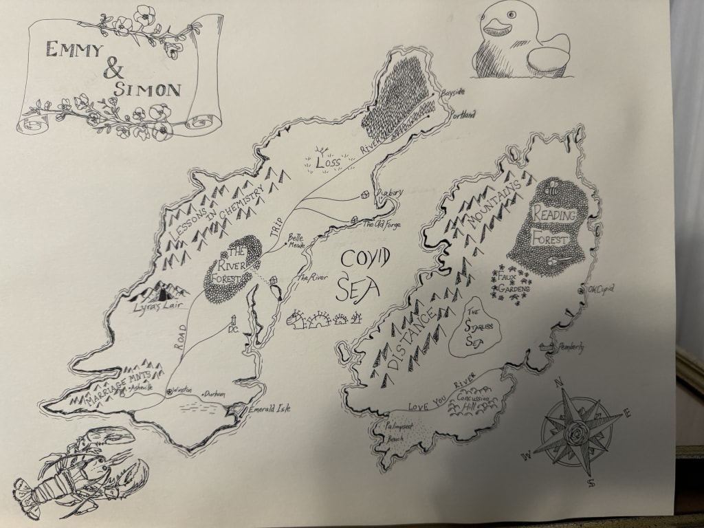 Your Love Story Mapmaking Class from Uncommon Goods. Customer submitted image.
