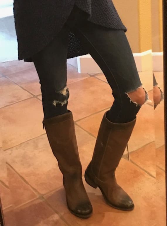 Customer Image Captioned: liberty black delano mousse size 7