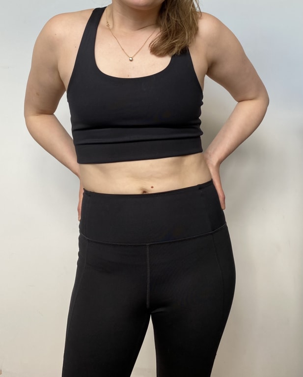 Girlfriend Collective Paloma Longline Sports Bra, Cherry at John Lewis &  Partners