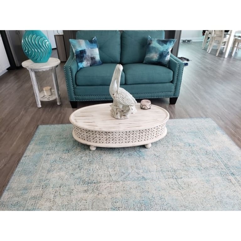 Jennifer Boho Oval Coffee Table - On Sale - Bed Bath & Beyond - 34778632