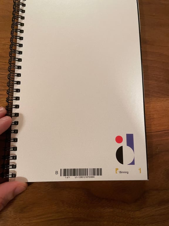 blank sketchbook Covered with separate brown paper on a