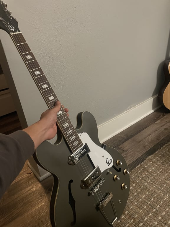 Epiphone Casino Worn Hollowbody Electric Guitar Olive Drab Epiphone Casino Worn Hollowbody Electric Guitar Olive Drab