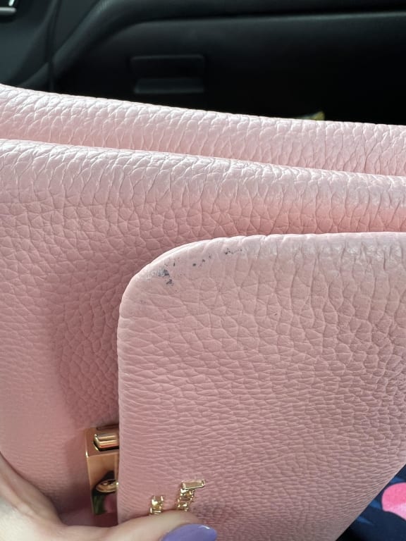 Kate Spade Carlyle Leather Wallet On Chain Bag in Pink