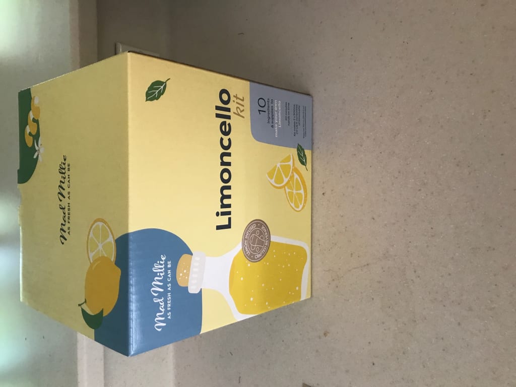 Homemade Limoncello Kit from Uncommon Goods. Customer submitted image.