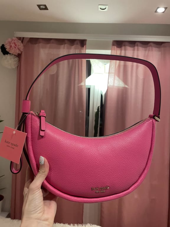 Kate Spade New York Smile Pebbled Leather Small Crossbody Serene Pink One  Size