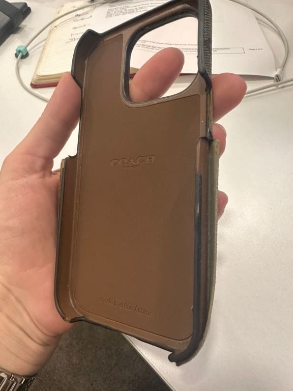 COACH® | Iphone X/Xs Case In Signature Canvas