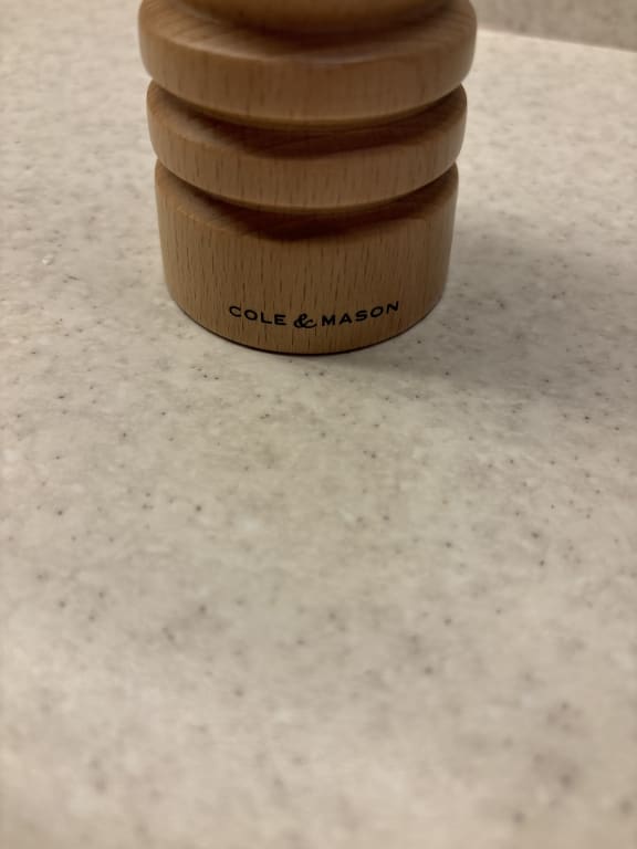 Cole & Mason London Precision+ Beech Wood Pepper Mill, H18cm, Natural
