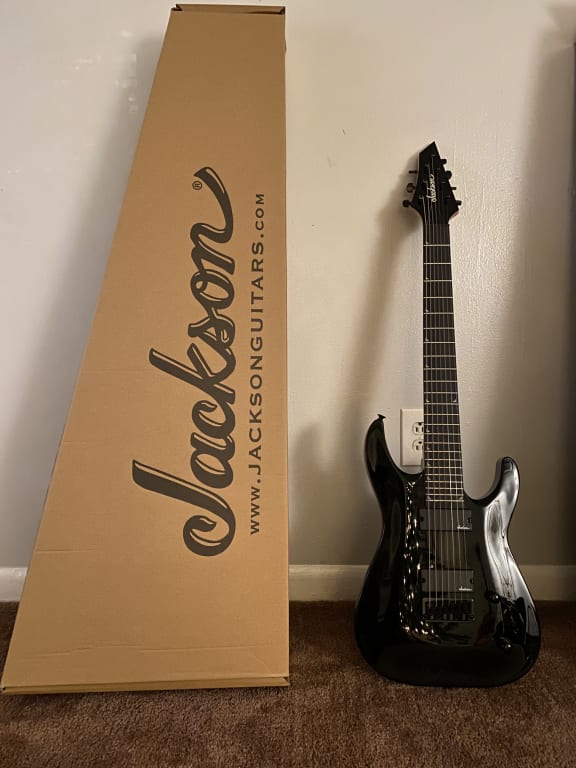 Jackson Dinky Arch Top JS22-7 DKA HT Electric Guitar Black Jackson Dinky Arch Top JS22-7 DKA HT Electric Guitar Black