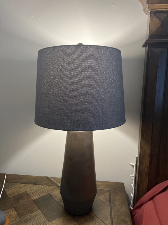 Grey Table Lamp Shade, 10x14 At Home