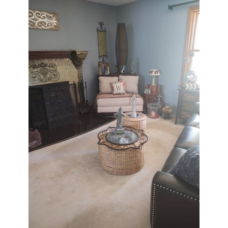 SEI Furniture Sachi Natural Woven Water Hyacinth Coffee Tables (Set of 2) with Storage Bed