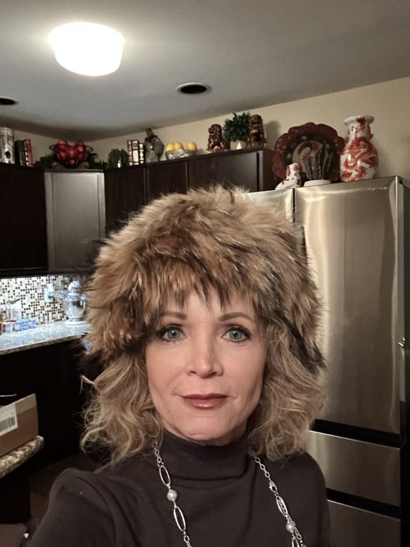 Customer Image Captioned: My beautiful fur headband