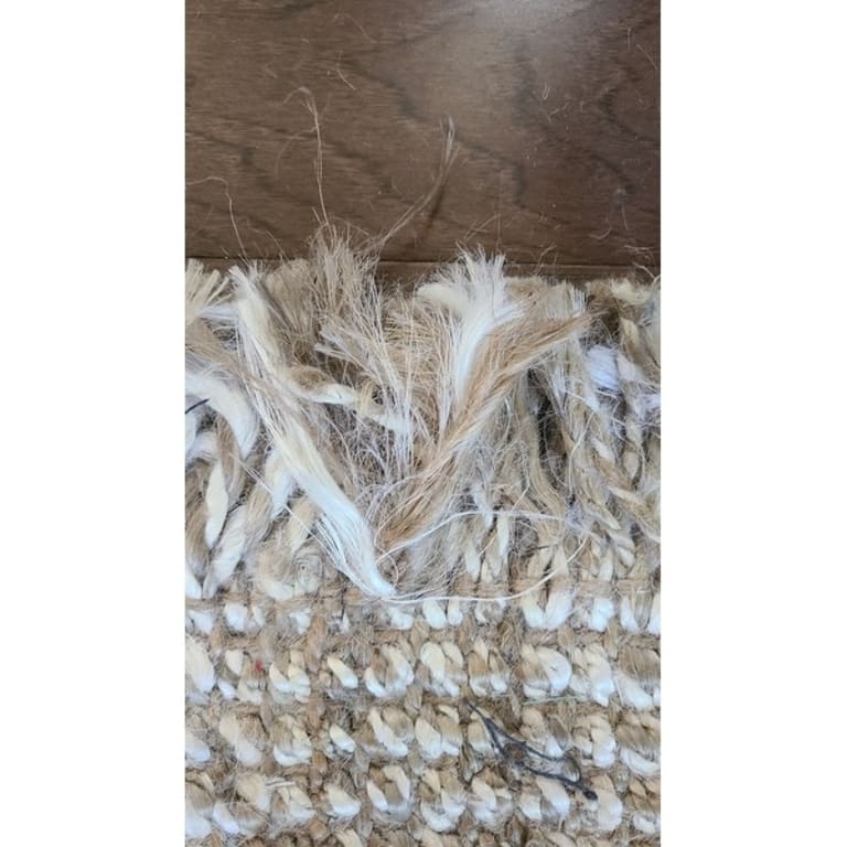 SAFAVIEH Handmade Natural Fiber Hanita Jute Fringe Rug On Sale Bed