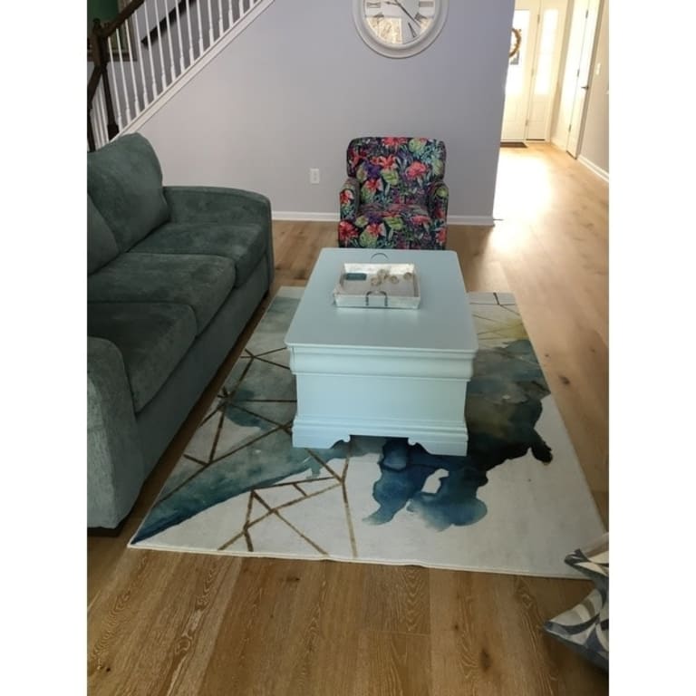 Mohawk Home Cognition Watercolor Abstract Geometric Area Rug On Sale