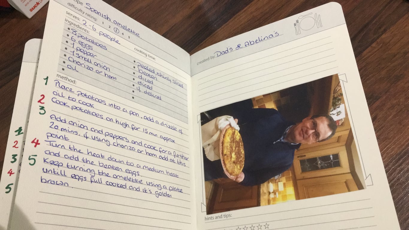 My Family Cookbook from Uncommon Goods. Customer submitted image.