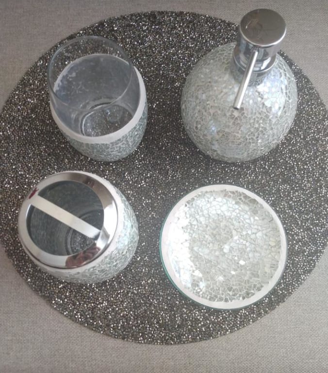 Madison Park Mosaic 4 Piece Bath Accessory Set On Sale Bed Bath